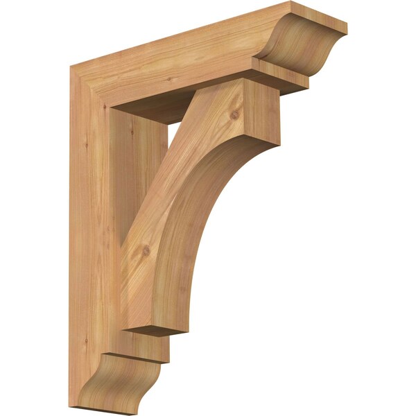 Ekena Millwork Westlake Traditional Smooth Bracket w/ Offset Brace, Western Red Cedar, 5 1/2"W x 18"D x 22"H BKT0604X18X22WTL01SWR - main